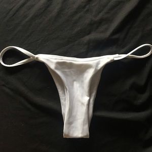 White Brazilian bikini bottom